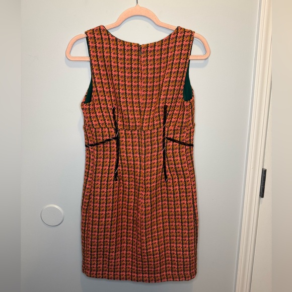 Anthropologie Maeve Tweed Plaid Mini Dress Size 2 - Picture 3 of 5